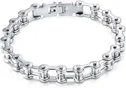 WRITWAA Men's Stainless Steel Bracelet Chain Biker Jewelry for Men Women Link Chain for Jewelry Making
