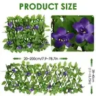 Expandable Fence Privacy Screen 16-79in Artificial Hedges Privacy Fences gusIN