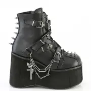 Demonia Kera-68 Platform Wedge Boots • Ships in 2-4 Weeks • Gothic
