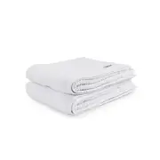 2pc Onkaparinga 60x90cm 100% Cotton Avalon Premium Bath Mats Set 850GSM White
