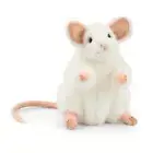 White Mouse Hansa Realistic Soft Animal Plush Toy 16cm **FREE DELIVERY**