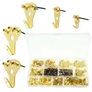 221Pcs Picture Hanging Hooks With Nails Photo Frame Wall Hardware Hangers＞&'