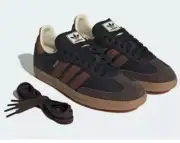 adidas MEN'S 11 Originals SAMBA OG GUM SHOES IE9123 Core Black / Preloved Brown
