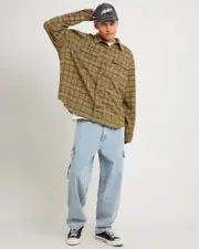 Plaid Long Sleeve Overshirt