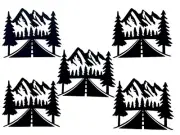 HIGHWAY LEADING INTO THE MOUNTAINS "THE ROAD SO FAR" SILHOUETTE DIE CUT/ CUTS