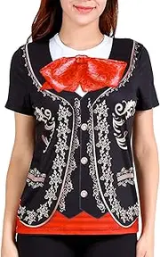 [Funny World] Women's Mexican Mariachi Costume T-Shirts