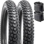 YunSCM 2 PCS,26x3.0 Bike Tires,26x3.0 76-559 Fat Bike Tyre + Bike Inner Tube Schrader Valve 32mm,Mountain Bike Tire 26 3.0,E-Bike Tire 26 3.0,Bike Tyres 26 inch 3.0,26 3.0 Fat Tire and Tube,Y-172
