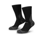 NIKE Outdoor Cushioned Wool Blend Hiking Ski Snow Socks Black Men's Large 8-12 L