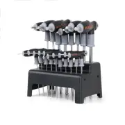 18-Piece T-Handle Hex Key Set, SAE/Imperial & Metric Sizes Allen Wrench Set Long