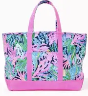 XL NWT ✈️ Lilly Pulitzer MERCATO TOTE Bringing Back Mermaid Weekender Shopper
