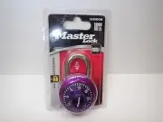 Master Lock Combination Locker Padlock Anti Shim Purple on Purple Chrome 1530DCM