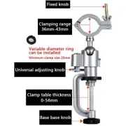 Electric Drill Stand Holder 360 Degree Grinder Vises Bracket Bench.