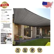 12' x 16' Rectangle Shade Sail in Dark Grey for Versatile Outdoor Use