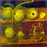 Tumbled Marble Mural Art Ancient Pompeii Kitchen Backsplash Tile #240