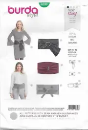 B20 BURDA 6396: BELT'S SIZE 10-20 SEWING PATTERN