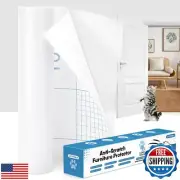 LATAVOLA Anti Cat Scratch Furniture Protector, Single-Sided Sticky Couch Prot