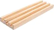 Yardwe DIY Wooden Domino Racks Stable and Secure Holder for Domino Games Fashionable and Creative Craft Decoration and Reusable Displaying Base for Family