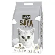 Kit Cat Soya Clump Litter Charcoal 7ltr