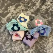 Girls Six Pack of Flower Mid-Ankle Sacks Naartjie Medium 7-8.5 (NEW)