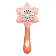 Sunflower Shape Bubble Machine Toy Portable Bubble Wand Toy Electric Bubble Blower Toy