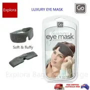 GO TRAVEL LUXURIOUS EYE MASK VERY SOFT AND COSY FOR A RESTFUL SLEEP--GREY