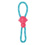 ZippyPaws RopeTugz Monkey Interactive Durable Rope Dog Toy - Pink
