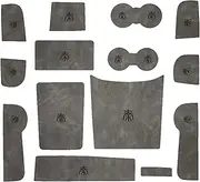 QXKSPG for, for BYD, for Qin Plus DM-i/EV 2021 2022 2023 Accessories Car Door Central Console Water Cup Storage Box Gate Groove Mat Non-Slip Mats Car Dashboard Anti-Slip Mat(Gray)