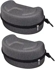 GLEAVI 2pcs Motorcycle Goggles Case Large Storage Box for Ski Goggles Hard Case