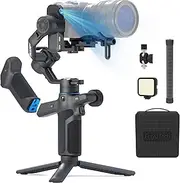 Feiyutech SCORP Mini 3 Pro [Combo] 3 Axis AI Tracking 4.0 All in One Gimbal Stabilizer,Detached Grip Handle with Wireless Control,2KG Payload,Native Vertical Shooting 3.0,Bluetooth/Cable Control