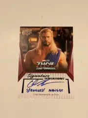 Upper Deck Marvel Studios Series 2 Chris Hemsworth as Thor Inscription Auto Card