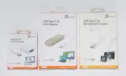 j5Create USB-C To VGA, USB-C To DisplayPort, VGA To DisplayPort Adapter Cable
