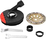 GUYOS Extraction hood for angle grinder 150mm + Diamond Grinding Cup 150mm x 15mm for Concrete