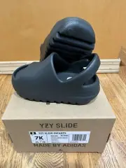adidas Yeezy Slide Infants size 7K Dark Onyx ID5106 Brand New Fast Shipping