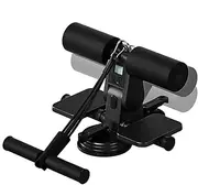 Sit Up Foot Holder | Ab Trainer Machine with Suction Cups and Pull Rope | Workout Equipment with Counting Function for Strength Training