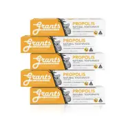 5x Grants Natural Propolis Toothpaste with Mint 100g, Removes Bad Breath, Vegan