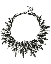 Eye Candy LA The Luxe Collection Crystal Fallen Black Necklace