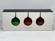 Georg Jensen 2023 Annual Collection Glass Christmas Ornament Orbs Set Of TWO 2