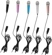 JOINPAYA Metal Phone Microphone Portable Microphone for Smartphone Recording Mic Singing Mic