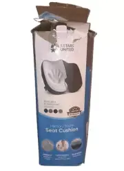 5 STARS UNITED Tailbone Pressure Relief Cushion Office Chair Memory Foam Grey