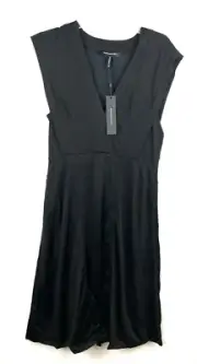 BCBG Maxazria Women’s Black Cap Sleeve Knee Length Dress Size Medium