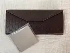 NEW GUCCI Sunglasses Case Luxury Iconic GG Pattern Folding Triangle Hard Side
