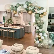 Sage Green Balloon Arch Kit Supplies For Baby Shower Birthday Party Decoration