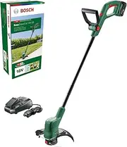 Bosch 18V Cordless Lawn Grass Line Trimmer Whipper Snipper with 1 x 2.5ah Battery & Fast Charger, 26cm (EasyGrassCut 18)