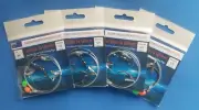 4x 60lb Sliding Snelled hook rig 2x Octopus circle 5/0 hooks & luminous beads