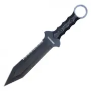 12” SPARTAIN FIXED BLADE KNIFE - BLACK