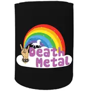 Alcohol Animal Stubby Holder - Death Metal Unicorn - Funny Novelty Birthday Gift Joke Beer Can Bottle