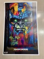 2023 TRANSFORMERS RISE OF THE BEASTS EXCLUSIVE AMC MOVIE POSTER 17x11 IN TUBE