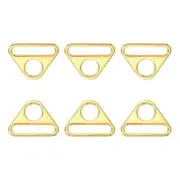 Triangle Buckle Adjuster, Triangle D Ring Adjuster Connector 1.5" K Gold