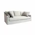 HARROW 3 SEATER FABRIC SOFA SETTEE COUCH BARLEY