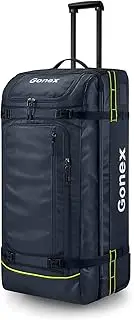 [Gonex] Rolling Duffle Bag with Wheels, 70L Water Repellent Wheeled Travel Duffel Luggage with Rollers 22 inch 25 inch 33 inch, Navy(33 inch), 33 inch